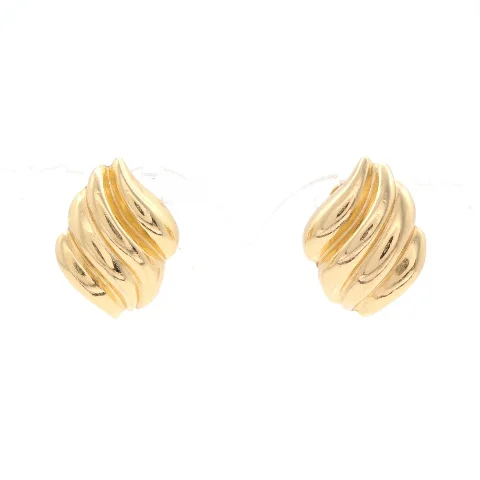 Gold Metal Dior Earrings