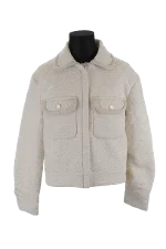 White Polyester Sandro Jacket