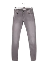 Grey Cotton Maje Jeans