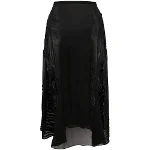 Black Silk Jean Paul Gaultier Skirt