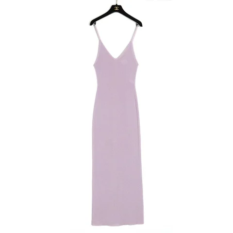 Purple Viscose Chanel Dress