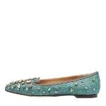 Green Raffia Dolce & Gabbana Flats