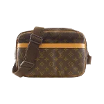 Brown Canvas Louis Vuitton Reporter