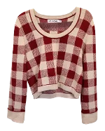 Red Cotton Self Portrait Sweater