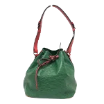 Green Leather Louis Vuitton Petit Noe