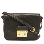 Black Leather Miu Miu Crossbody Bag