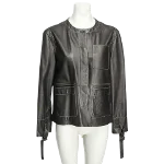 Black Leather Loewe Jacket