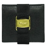 Black Leather Salvatore Ferragamo Wallet