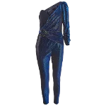 Blue Fabric Elisabetta Franchi Jumpsuit
