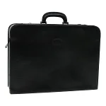 Black Leather Bally Travel Bag