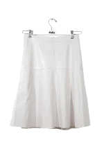 White Leather Maison Ullens Skirt