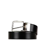 Black Leather Versace Belt