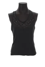 Black Cotton Dior Top