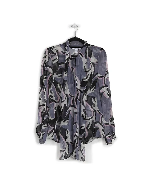 Black Silk Diane Von Furstenberg Shirt
