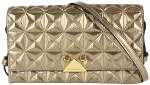 Beige Canvas Emporio Armani Crossbody Bag