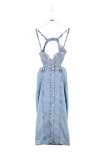 Blue Cotton Moschino Dress