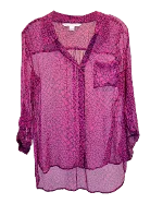 Purple Silk Diane Von Furstenberg Top