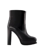 Black Leather Alexander McQueen Boots