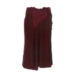 Burgundy Fabric Gucci Skirt