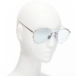 Silver Metal Linda Farrow Sunglasses