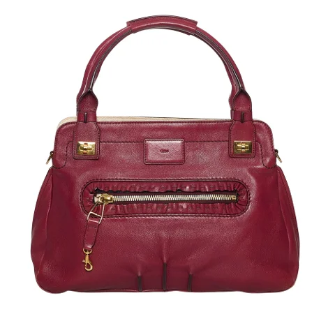 Burgundy Leather Chloé Handbag