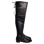 Black Leather Stuart Weitzman Boots