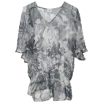 Grey Silk Armani Collezioni Top