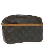 Brown Canvas Louis Vuitton Compiegne