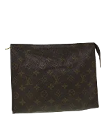 Brown Canvas Louis Vuitton Taiga Toiletry Pouch