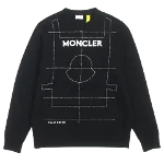 Black Cotton Moncler Sweatshirt