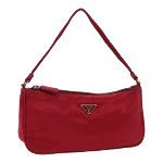 Red Nylon Prada Pouch