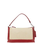 Beige Canvas Coach Handbag