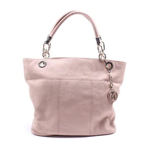 Pink Leather Tommy Hilfiger Shoulder Bag