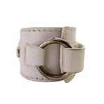 White Leather Celine Bracelet