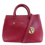 Red Plastic Furla Handbag