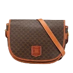 Brown Fabric Celine Crossbody Bag