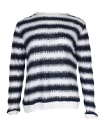 Navy Linen Dior Sweater