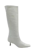 White Leather Neous Boots