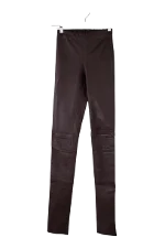 Brown Leather Joseph Pants