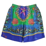 Blue Canvas Versace Shorts