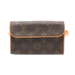 Brown Leather Louis Vuitton Florentine Pochette