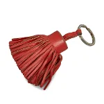 Red Fabric Hermès Key Chain