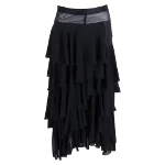 Black Polyester Victoria Beckham Skirt