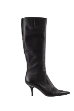 Black Leather Sergio Rossi Boots