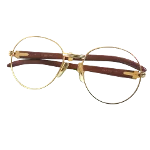 Gold Plastic Cartier Glasses