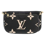 Black Fabric Louis Vuitton Pochette Accessoires