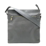 Grey Leather Louis Vuitton Crossbody Bag