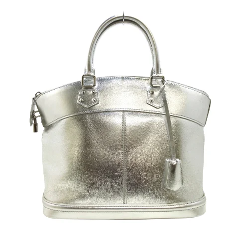Silver Leather Louis Vuitton Handbag
