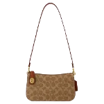 Brown Plastic Coach Shoulder Bag