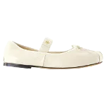 White Leather Anine Bing Flats